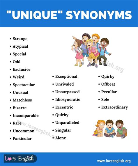 Find 72 different ways to say UNIQUE, along with antonyms, related words, and example sentences at Thesaurus. . Synonym for unique